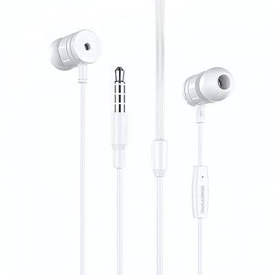 Гарнитура Borofone M31, вакуумные, разъем Jack, кабель 1.2 м White