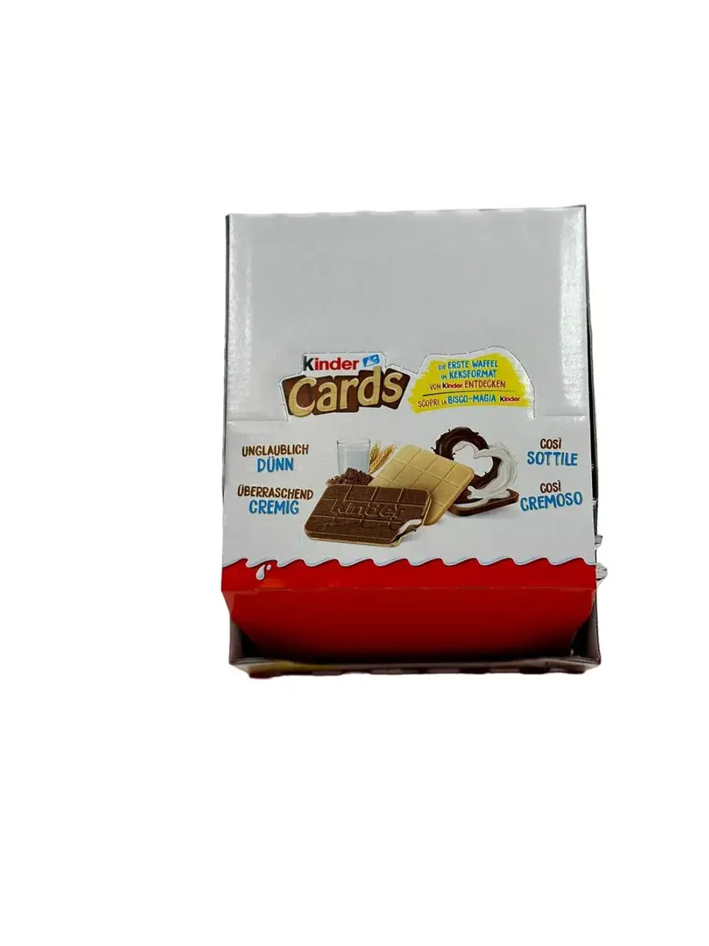 Шоколадно-молочное печенье Kinder Cards Mini( 30шт)