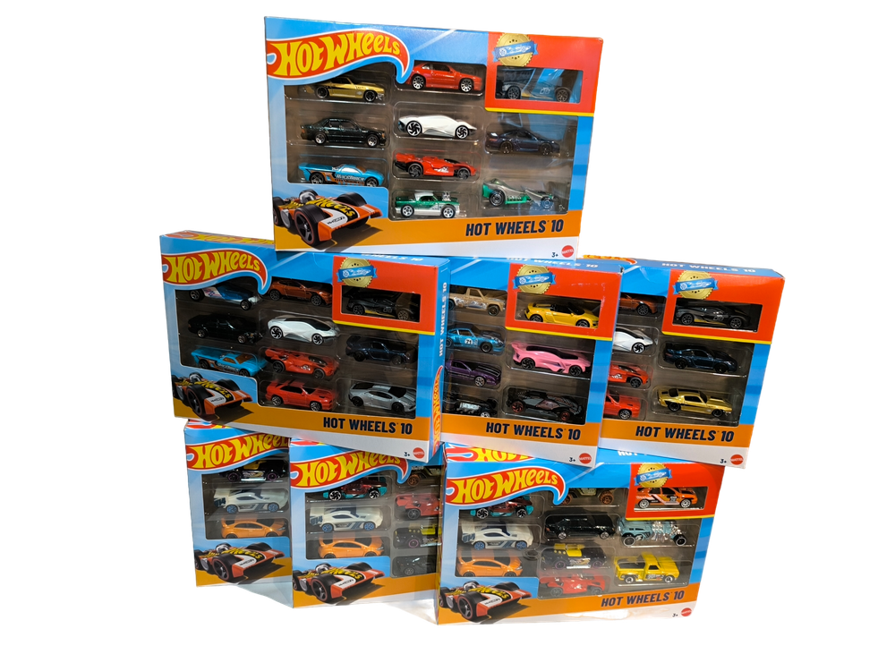 Набор машинок Хот Вилс 54886 10 машинок в наборе 1:64 | Hot Wheels 10 Car Pack | коллекционный из 10 автомобилей 1:64 3+