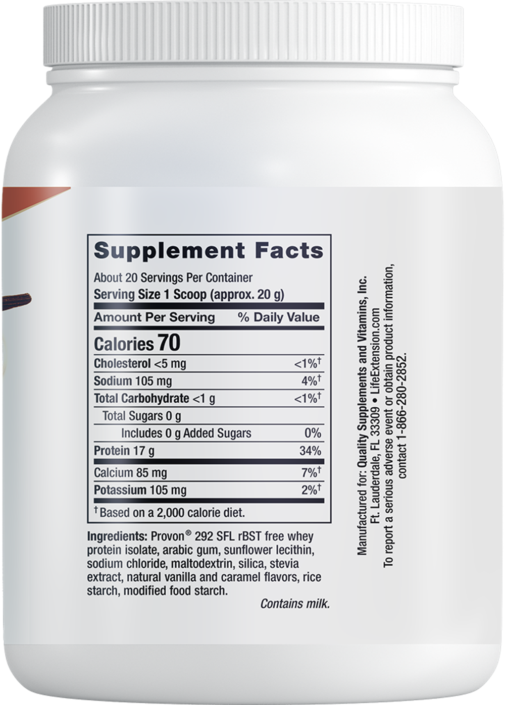 Wellness Code® Whey Protein Isolate Life Extension