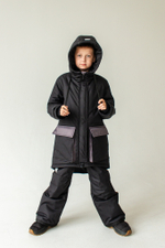 Парка зимняя Sport kids, черная