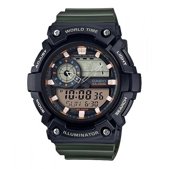 Мужские японские наручные часы Casio AEQ-200W-3A