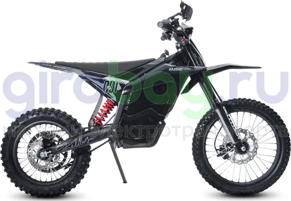 Электромотоцикл Эндуро WHITE SIBERIA BELLLUGA 001 3900W (60V/27Ah) - Чёрный фото №5