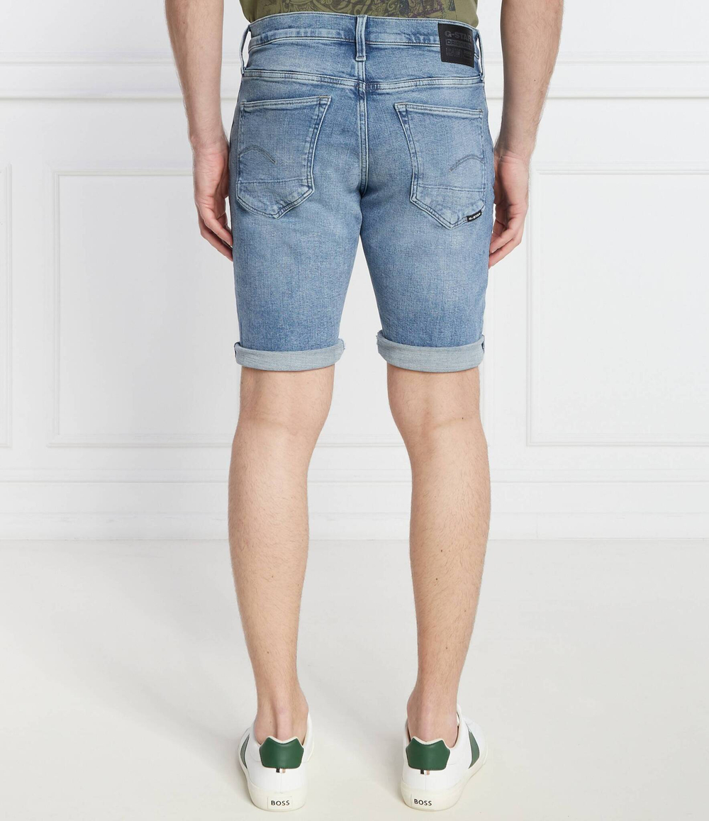 Джинсовые шорты 3301 G- Star Raw - голубой(D10481 D441)