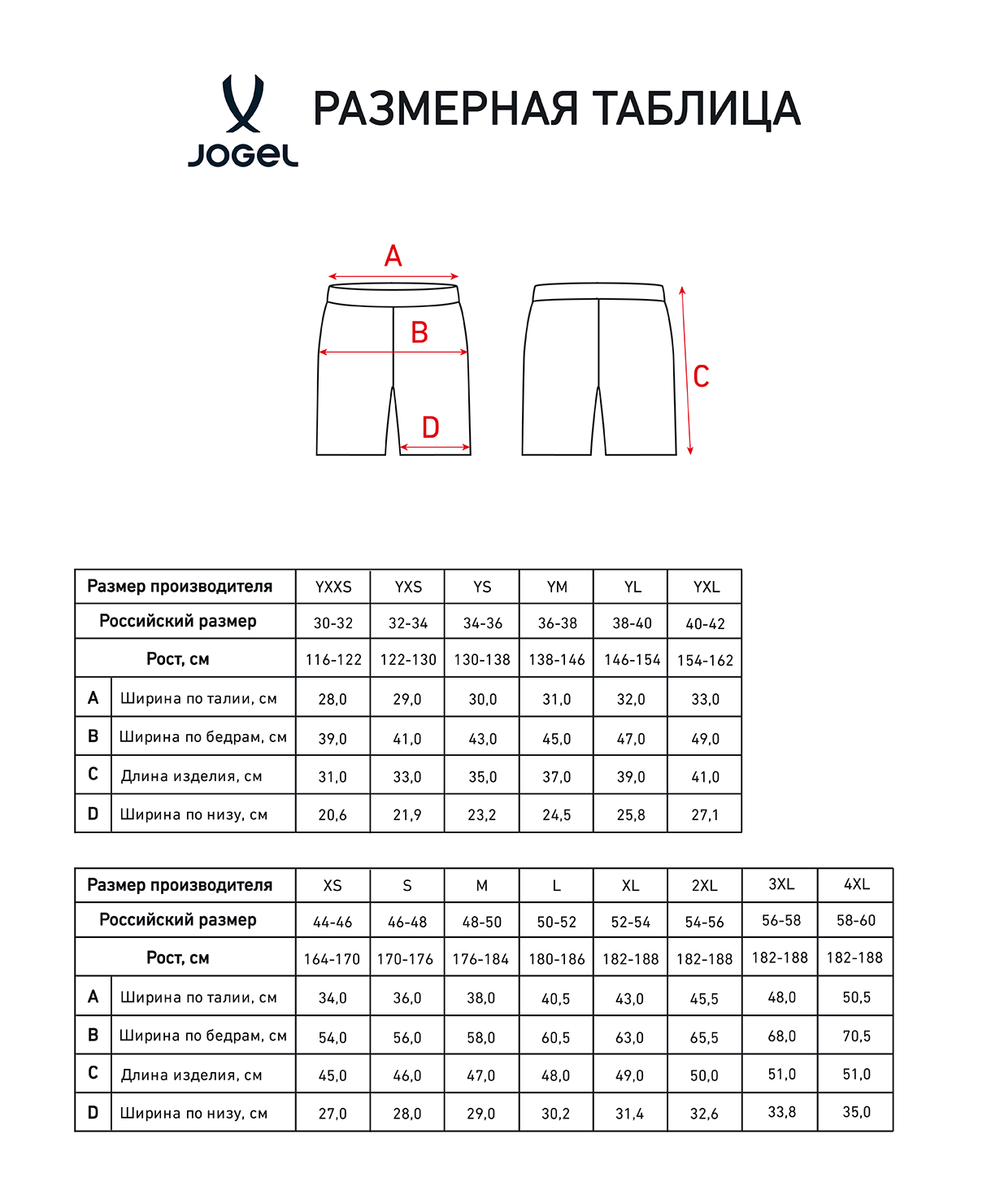 Шорты тренировочные без карманов Jögel PREMIER PerFormDRY Spartak Training Shorts, черный
