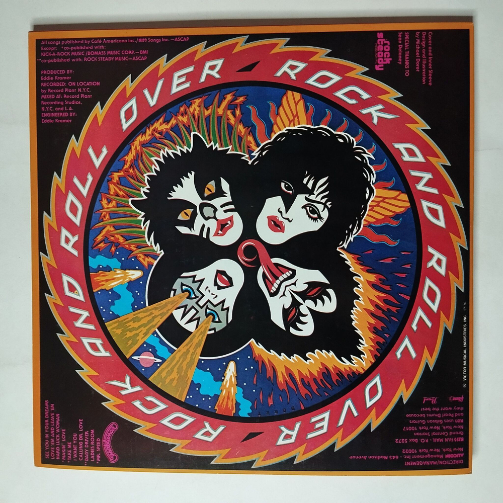 Винтажная виниловая пластинка LP Kiss Rock And Roll Over (Japan 1976) (Obi) Mr. Speed