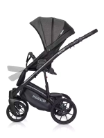 Коляска  PACCO (2 в 1) (RIKO BASIC) 04 Carbon (темно-серый-черный)
