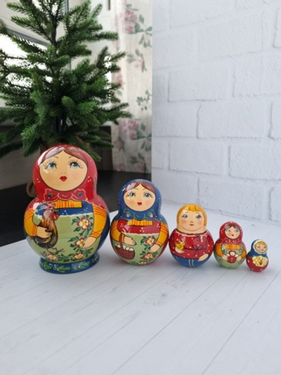 Матрёшка "с курочкой" пузо малая 5мест