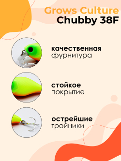 Воблер Крэнк Chubby 38F 38 мм 4 г цвет 05 Matt Chartreuse