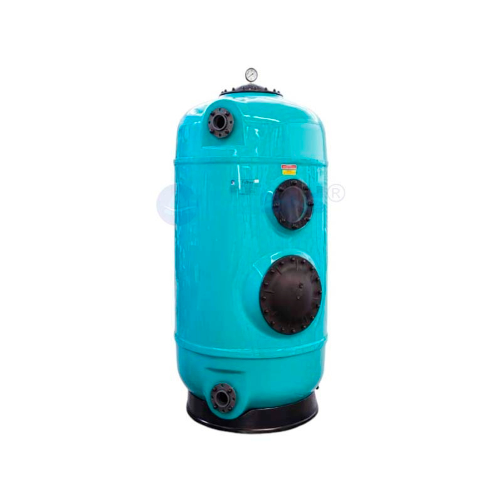 Фильтр 12,5м3/ч Gemas FILTREX-NORM PLUS 630мм 1 1/2" М1,2 30м3/ч/м2 Дюз.дно+Люк+См.окно (021411)