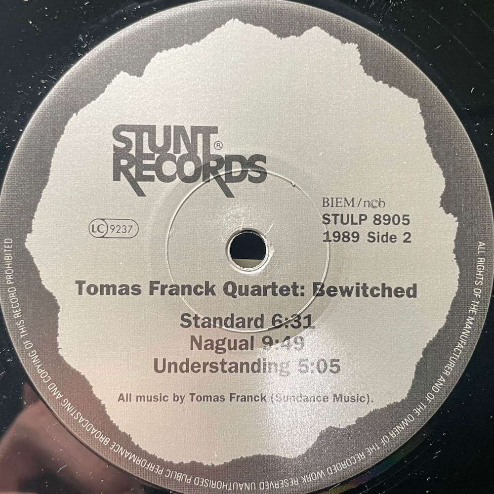 Tomas Franck Quartet ‎– Bewitched (Дания 1989г.)