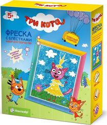 Три кота Фреска с блестками Лапочка