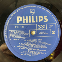Винтажная виниловая пластинка LP Демис Руссос Demis Roussos, The Demis Roussos Magic (Англия 1977)