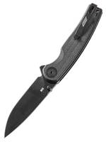 Нож складной GhostBlade Moroi, сталь D2, 58-62 HRC, Spear-point, рукоять микарта чёрная, замок Liner lock, 96 г