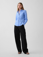 Рубашка с поясом из органического хлопкового Poplin - GAP
