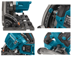 СУПЕР ЦЕНЫ! Аккумуляторная погружная дисковая пила Makita XGT BL, AWS, 40В, диск 165 мм, 2500-4900 об/мин, рез 56 мм, 0-53°, для раскроя листовых материалов из древесины, алюминия, в систейнере SP001GZ02