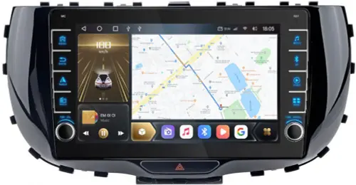 Магнитола для KIA Soul 3 2019+ - Kuberg OL-9742 (кнопки и крутилки), Android 12, Быстрая, CarPlay, 4G SIM-слот