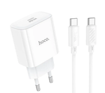 Зарядное устройство HOCO C76A Pro PD30W Type-C + кабель Type-C-Type-C White