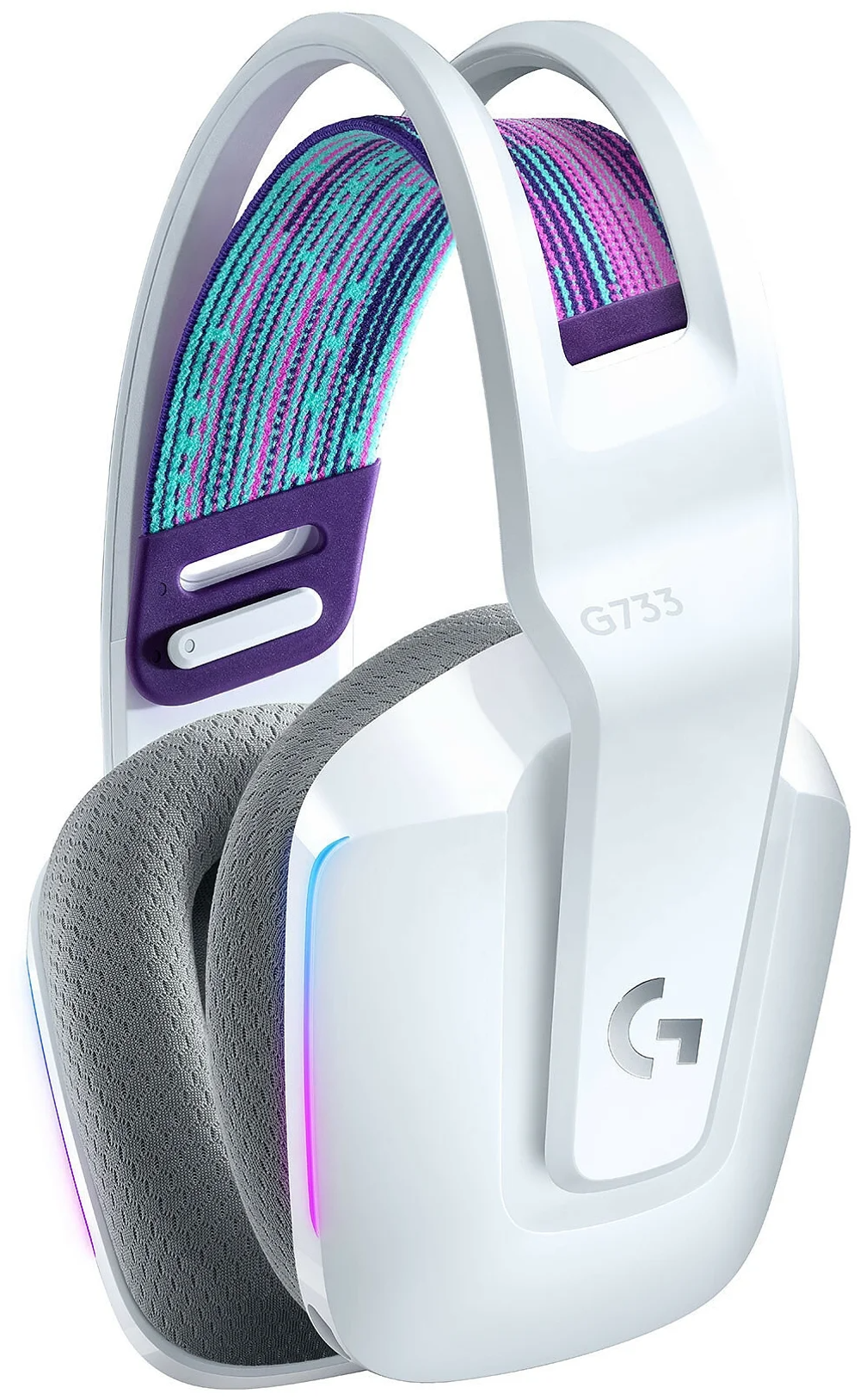 Беспроводная компьютерная гарнитура Logitech G G733 LightSpeed, white