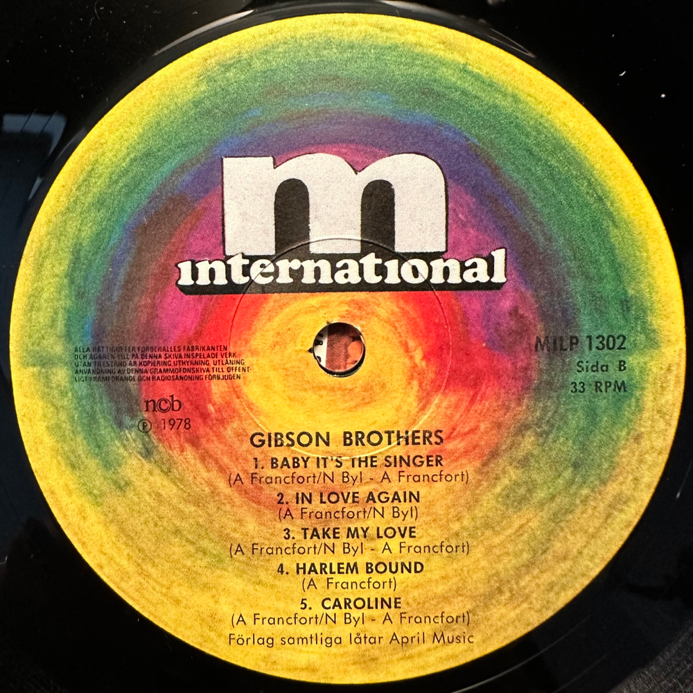 Gibson Brothers - By Night (Швеция 1978г.)