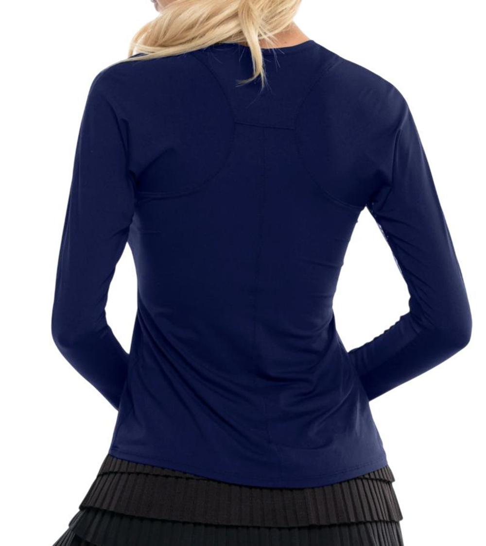 Женская теннисная футболка с длинным рукавом Lucky in Love Breeze Long Sleeve - midnight