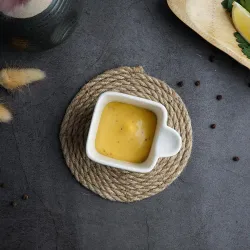 Соусник 70 мл 7,5*6 см h4,5 см Mini Mix прямоуг. с ручкой белый фарфор P.L. Proff Cuisine [6]