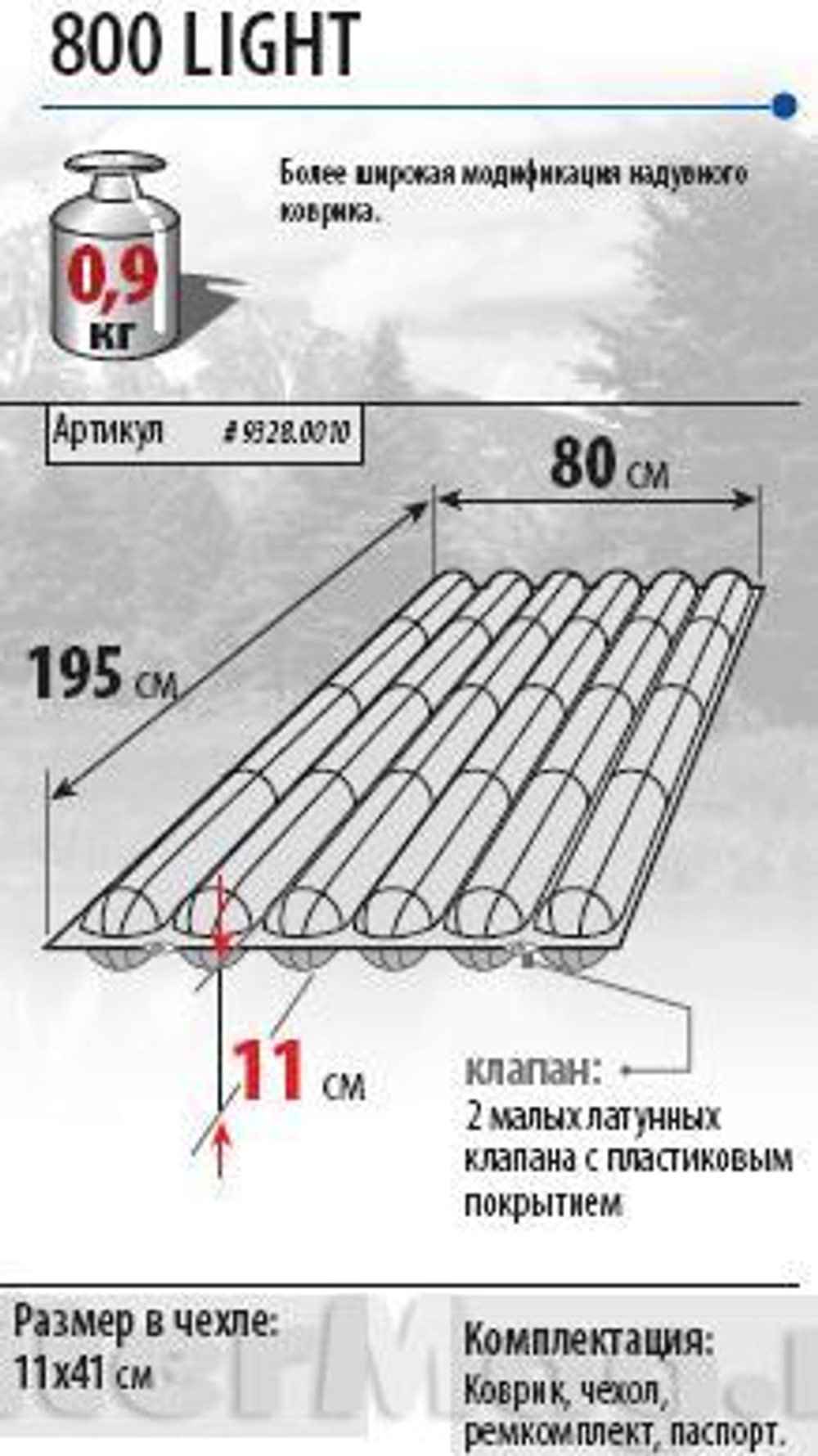 Alexika 800 Light 195x80x11 (снят с производства)