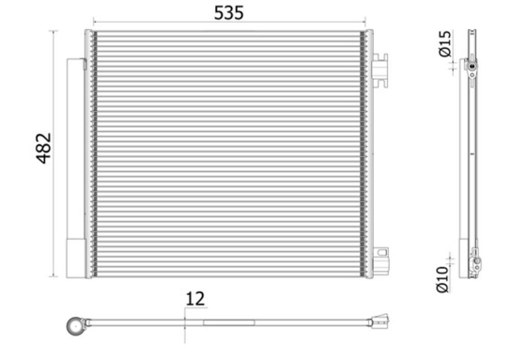 MAHLE - AC944000P-MAH - Kondenzator, klima-uredaj