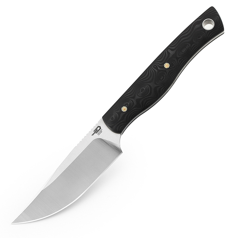 Тактический нож Bestech Heidi Blacksmith BFK01D, рукоять черн. карбон, клинок D2