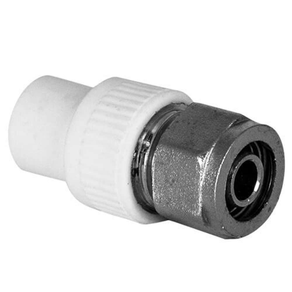 переходник комбинированный TEBO C--TB-Gr PP-R 20 (ВР) - PЕ-Х 16 х 2 (цанга)