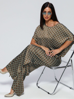 Костюм летний шелковый "ART SILK", 713.9060.09.13, цвет ромб шоколад