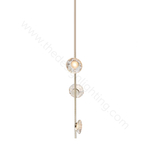 Ceiling design lamp Ceto by Ross Gardam vertical (Gold)
