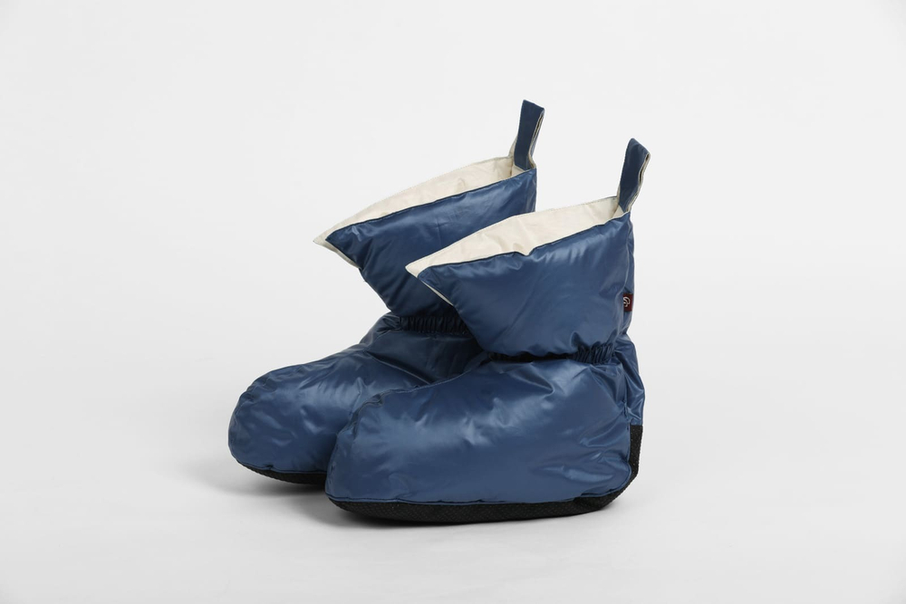 Сапожки-носочки пуховые German Grass Comfort Socks Travel Indigo синие Сине-голубой