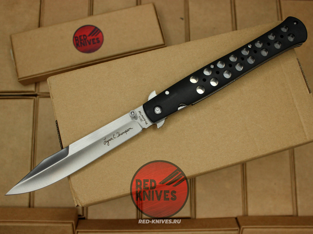 Нож Cold Steel 26C Ti-Lite 6 Lynn Thompson Signature - рукоять черный нейлон