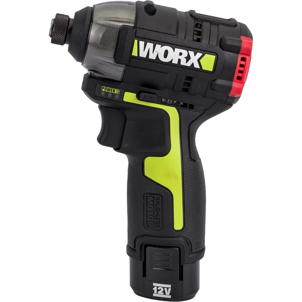 Аккумуляторный ударный бесщеточный винтоверт WORX Professional Impact 12 В, 140 Нм, 2x2Ач WU132