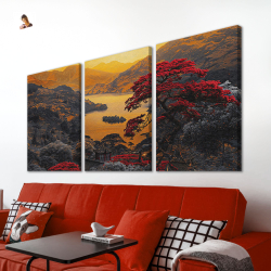 Картина karTTina "Затонувшие деревья", 150 см х 70 см