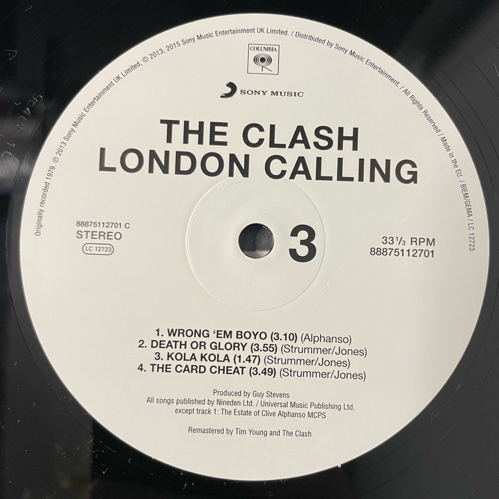 Виниловая пластинка LP The Clash London Calling (Европейский Союз 2015)