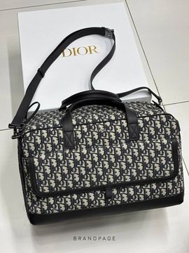 Сумка-переноска сине-бежевая от Dior BP5-196918
