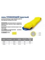 Шнур для яхт (линь) ПЛАВАЮЩИЙ круглый 850 кг,25 м, евромоток