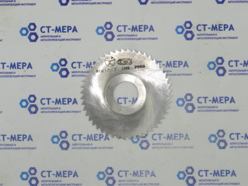 Фреза отрезная по металлу 80х1х22мм. z=48 Р6М5 с фаской без ш/п