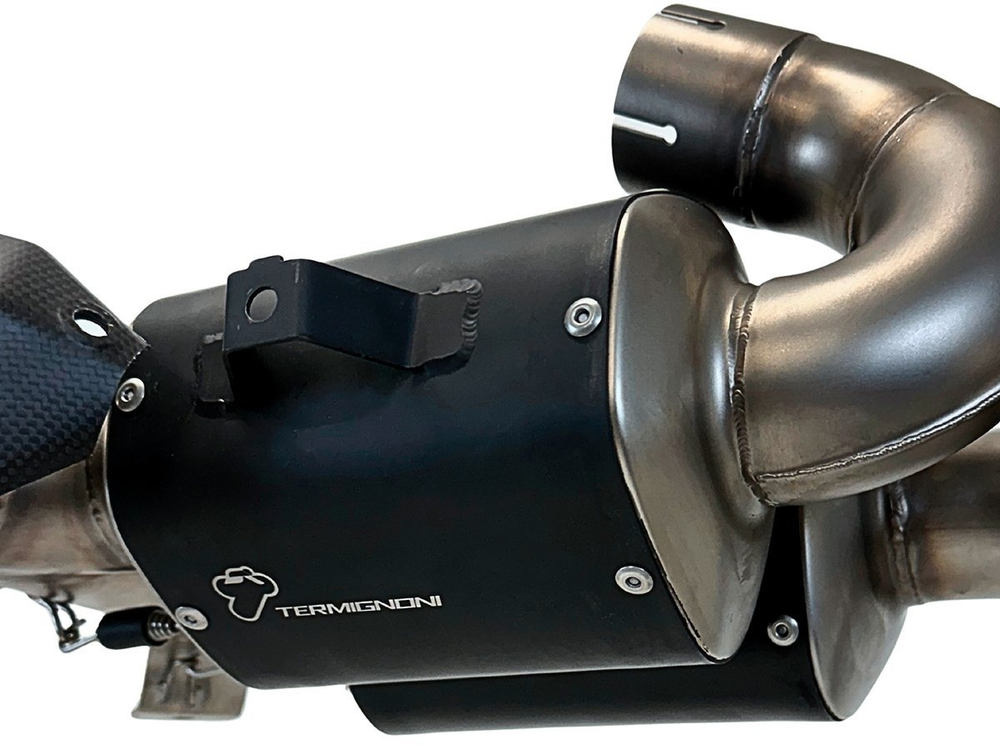 D23409400INC TERMIGNONI COMPLETE BLACK TITANIUM EXHAUST W/UPMAP E5 (MTS V4)