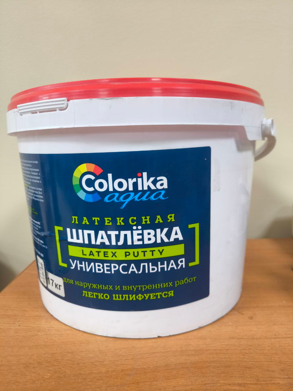 Шпатлевка латексная универсальная COLORIKA 17КГ для вн/нар работ