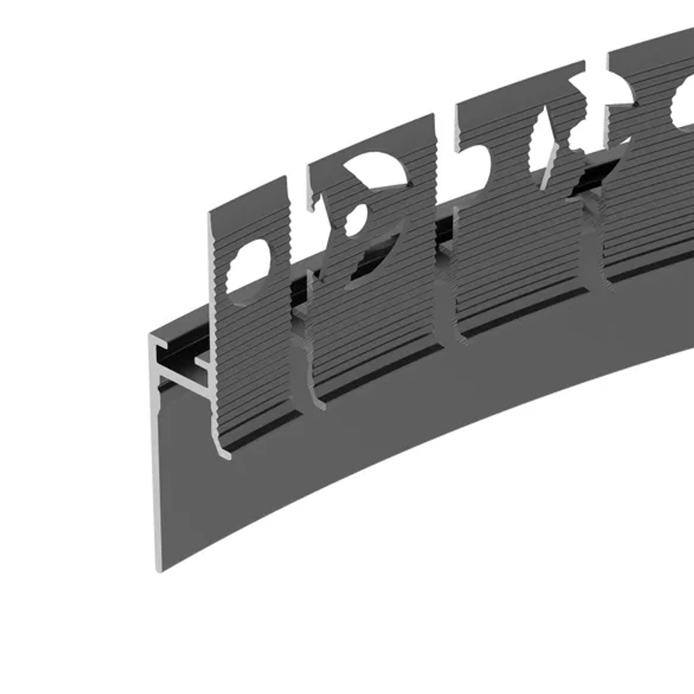 Профиль PLINTUS-FANTOM-BENT-H20-SIDE-2000 BLACK (Arlight, Алюминий) 043673(1)