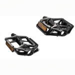 Педали Wellgo PLATFORM алюминиевые, 112x102x28мм, резьба 9/16", полимерные подшипники, черные