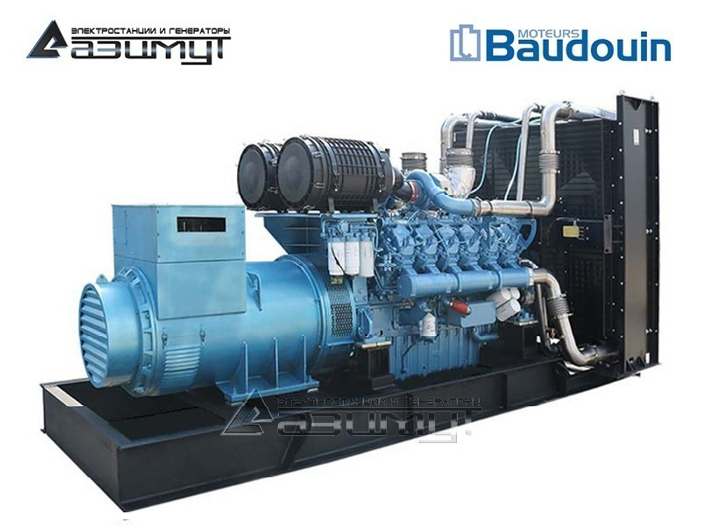 Дизельный генератор Азимут АД-600С-Т400-1РМ9 Baudouin