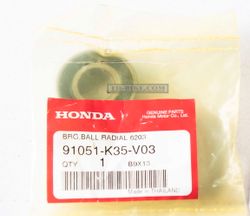 91051-K35-V03. BEARING, RADIAL BALL, 6203UU L (FUJIKOSHI)