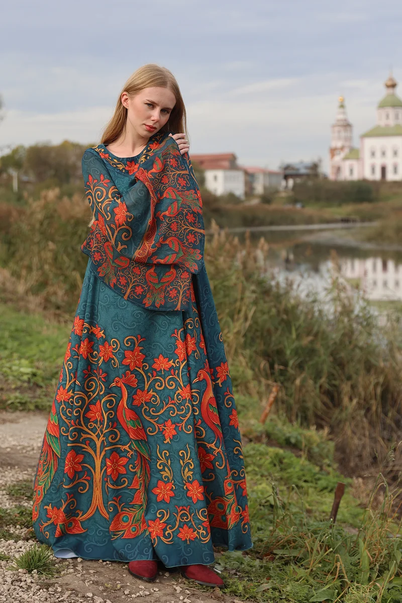 Платье "Ундина. Жар-Птицы"
