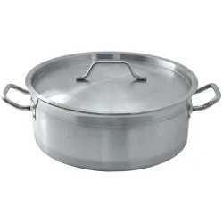 Кастрюля 10 л котел 32*12 см Kitchen Staff низкая с крышкой нерж. ИНДУКЦИЯ P.L. Proff Cuisine