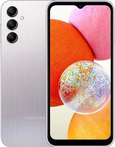 Смартфон Samsung Galaxy A14 4/64GB, SM-A145P/DS, серебристый