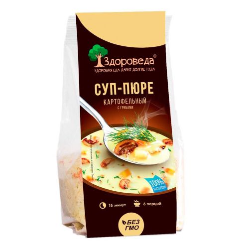 Здороведа Суп-пюре картофельный с грибами 110 г